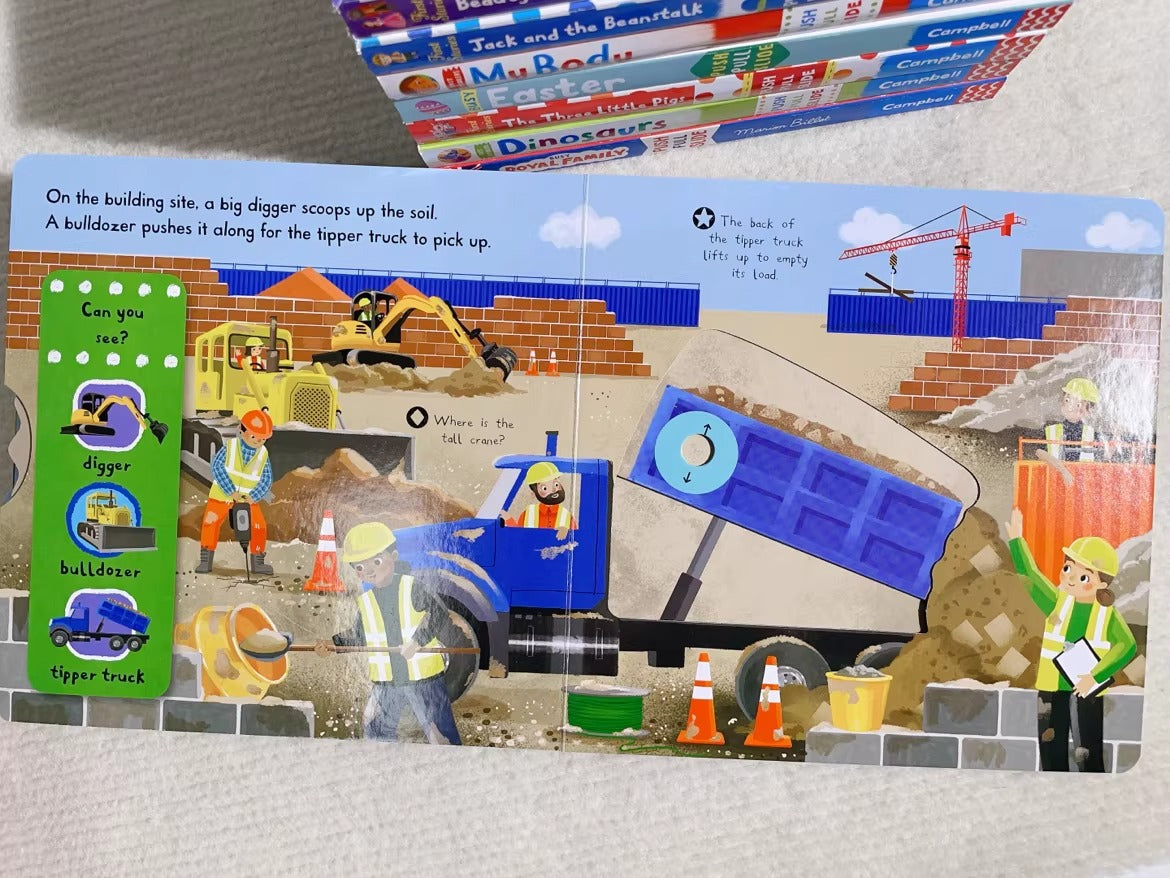 Campbell's First stories / first explorers slide and pull book