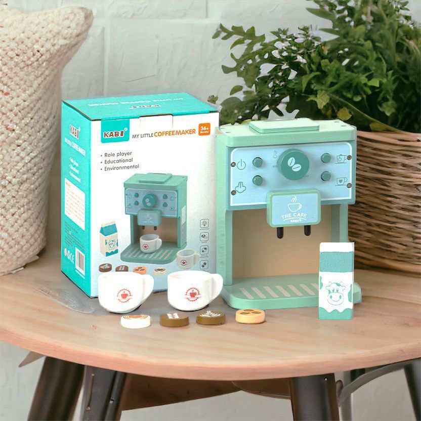Kabi wooden coffee maker. Kitchen pretend play toy