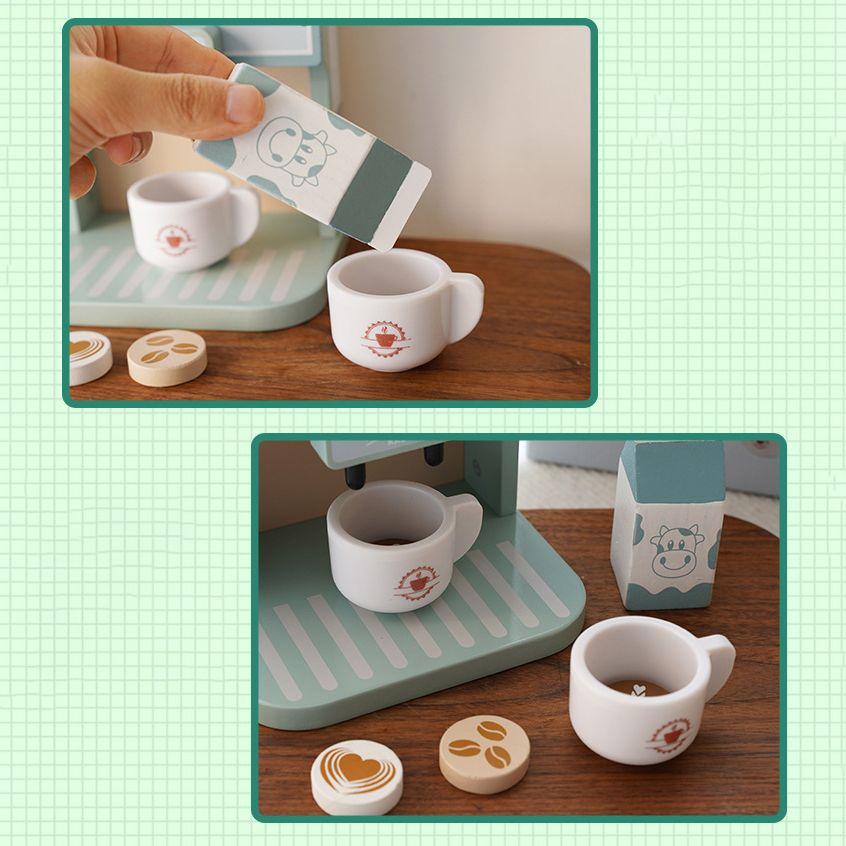 Kabi wooden coffee maker. Kitchen pretend play toy