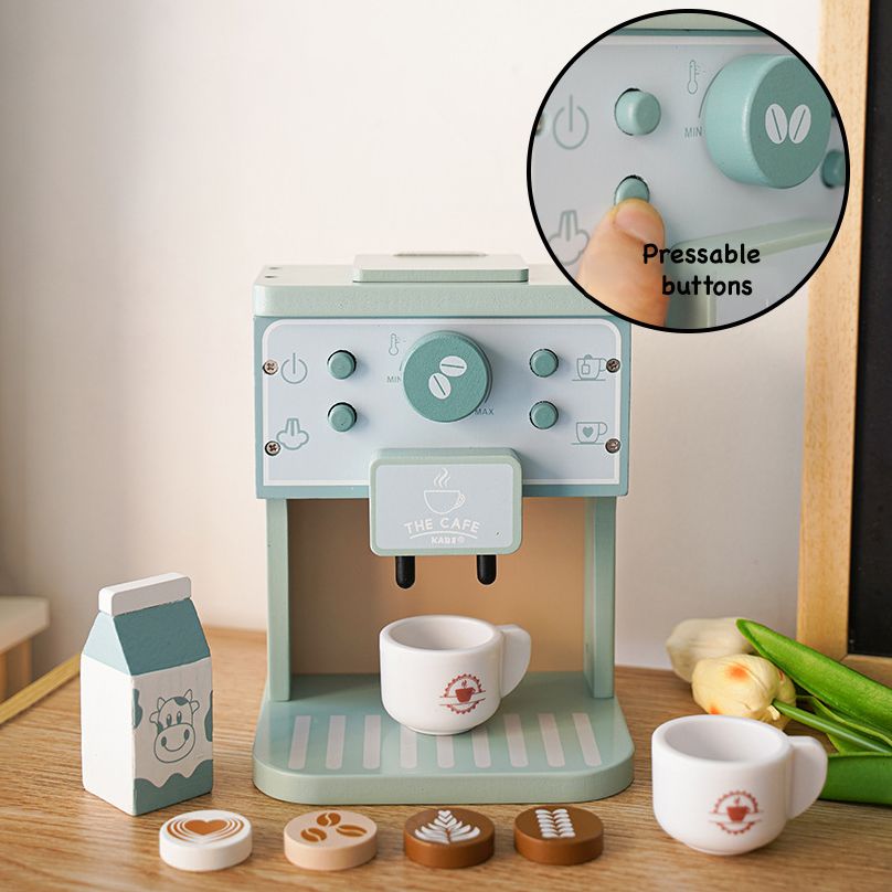 Kabi wooden coffee maker. Kitchen pretend play toy