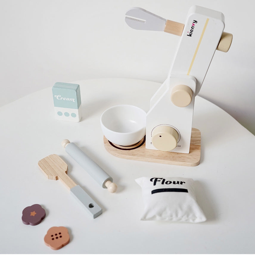 Korean brand Kienvy wooden mixer kitchen pretend role play