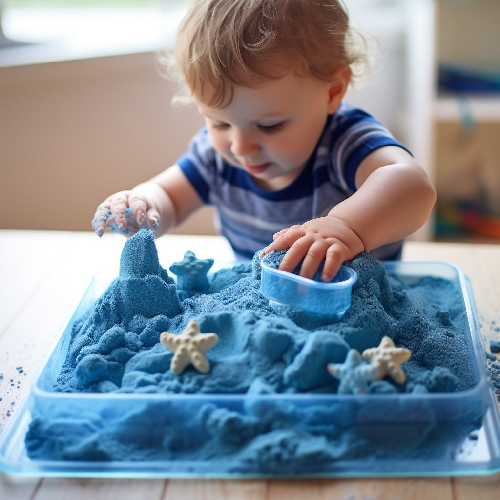 High Quality Kinetic Sand for Sensory play 500g/1kg Safe, Non sticky Odourless Easy to mould & clean up