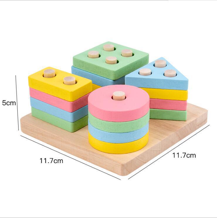 Wooden Toy Shape Sorting Montessori Inspired Early Learning