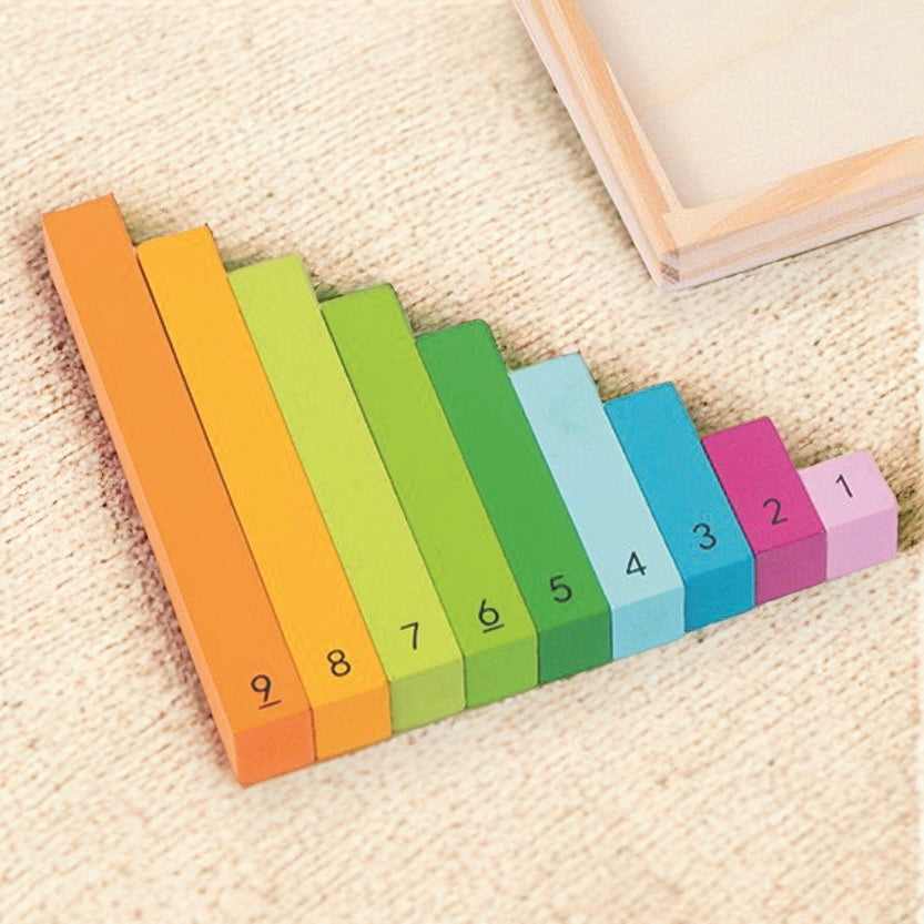 Math Number & Fraction Montessori Math Early Learning Stick