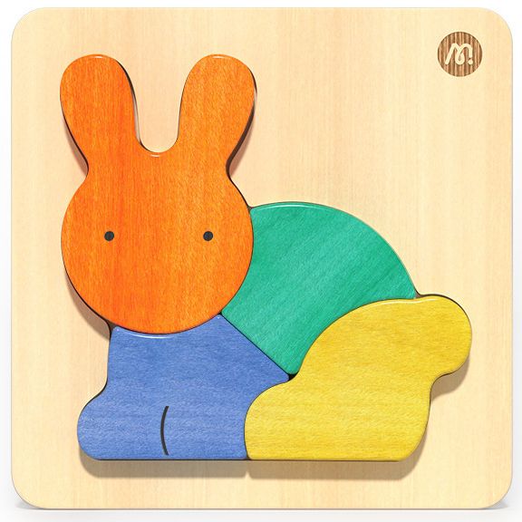 Animals Big Piece Wooden Toddler Baby Jigsaw Puzzle. 4-7pc