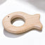 Mini tiny wooden animal teether. Perfect for small hands