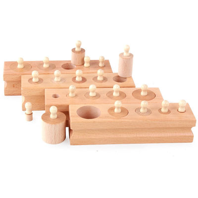 Mini Montessori Knobbed Cylinders Blocks