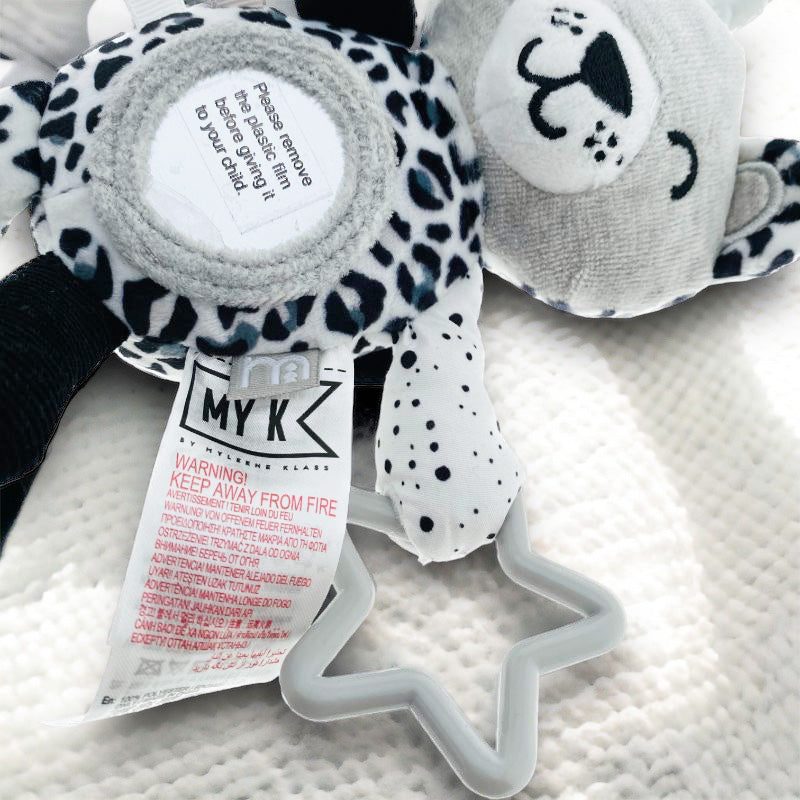 Mothercare Black and White Bear Crib Cot Stroller Hanging Toy. 