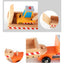 Wooden Transportation trailer, excavator, construction vehicles