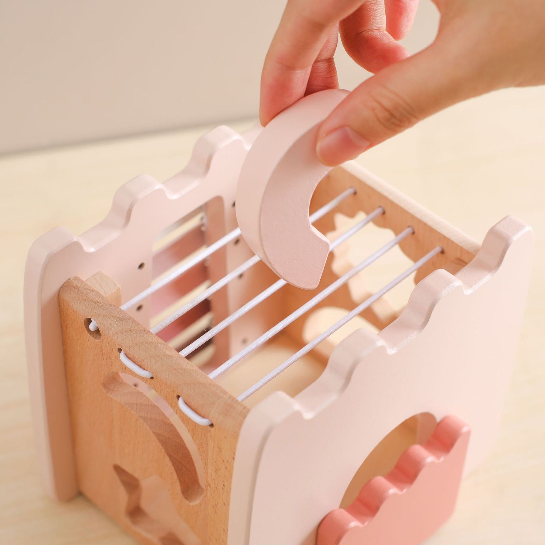 Montessori Inspired Wooden Toy Castle Multi functional