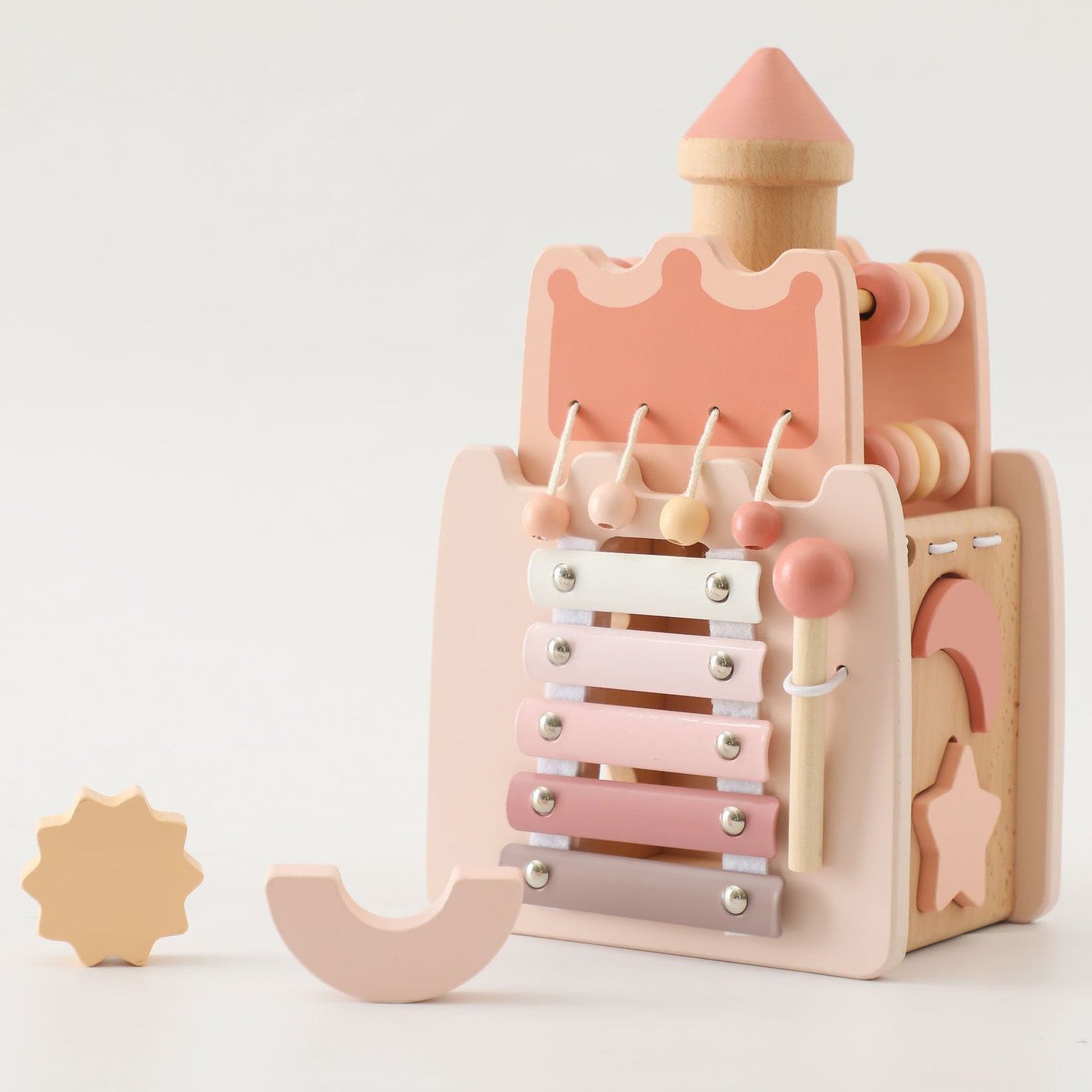 Montessori Inspired Wooden Toy Castle Multi functional