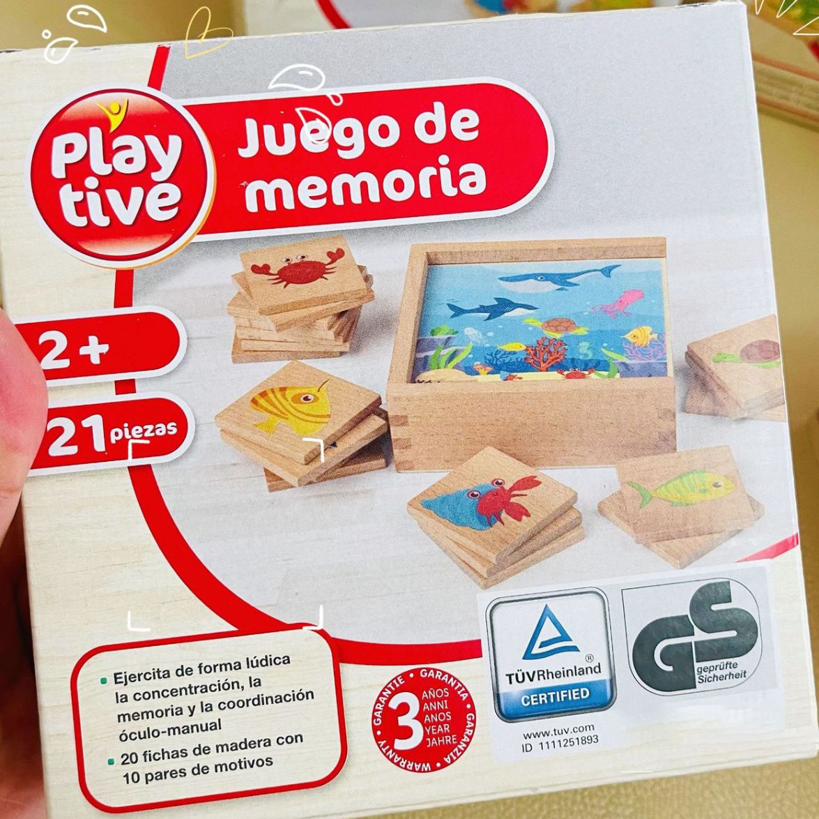 Plative Wooden Sea Animal Matching Game, Early Learning
