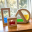 Wooden Rainbow Sensory Blocks with Colours, Sand, Liquid and Beads
