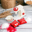 Wooden Red Kitchen Set. Toaster, Coffee Maker and Mixer