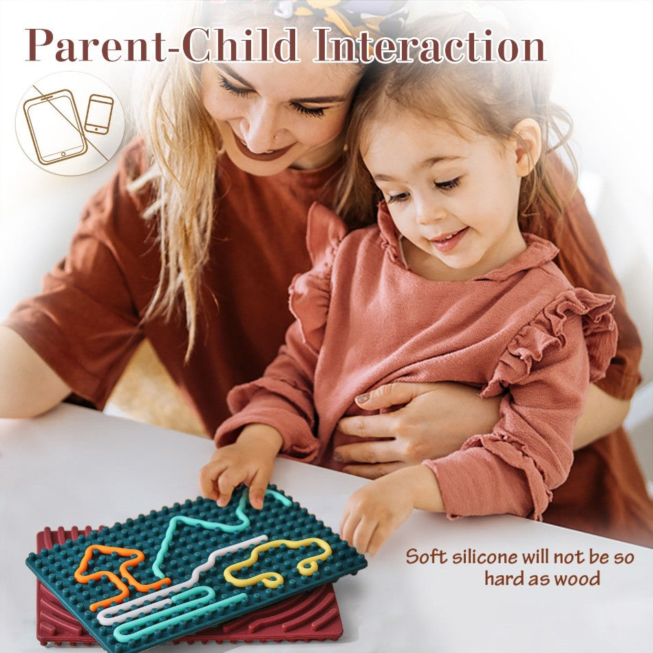 Sensory Food Grade Silicone Rope Creative Calming Anti-stress Therapeutic Board