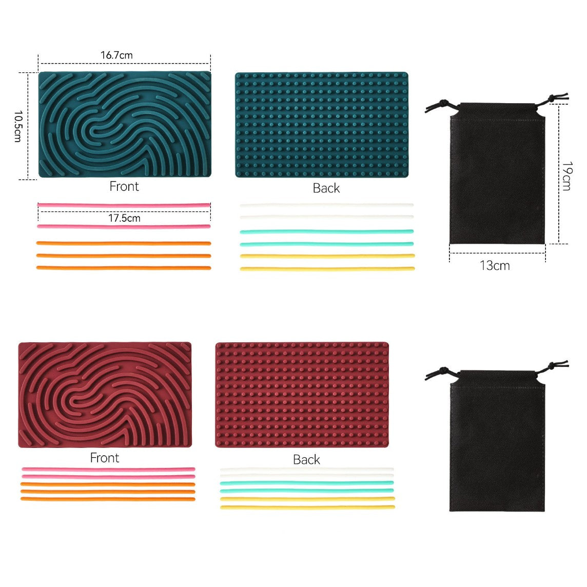 Sensory Food Grade Silicone Rope Creative Calming Anti-stress Therapeutic Board