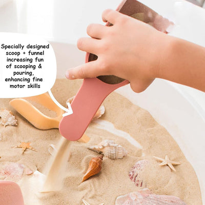 Food Grade Silicone Scoop and Bowl Sand Sensory Play Tool