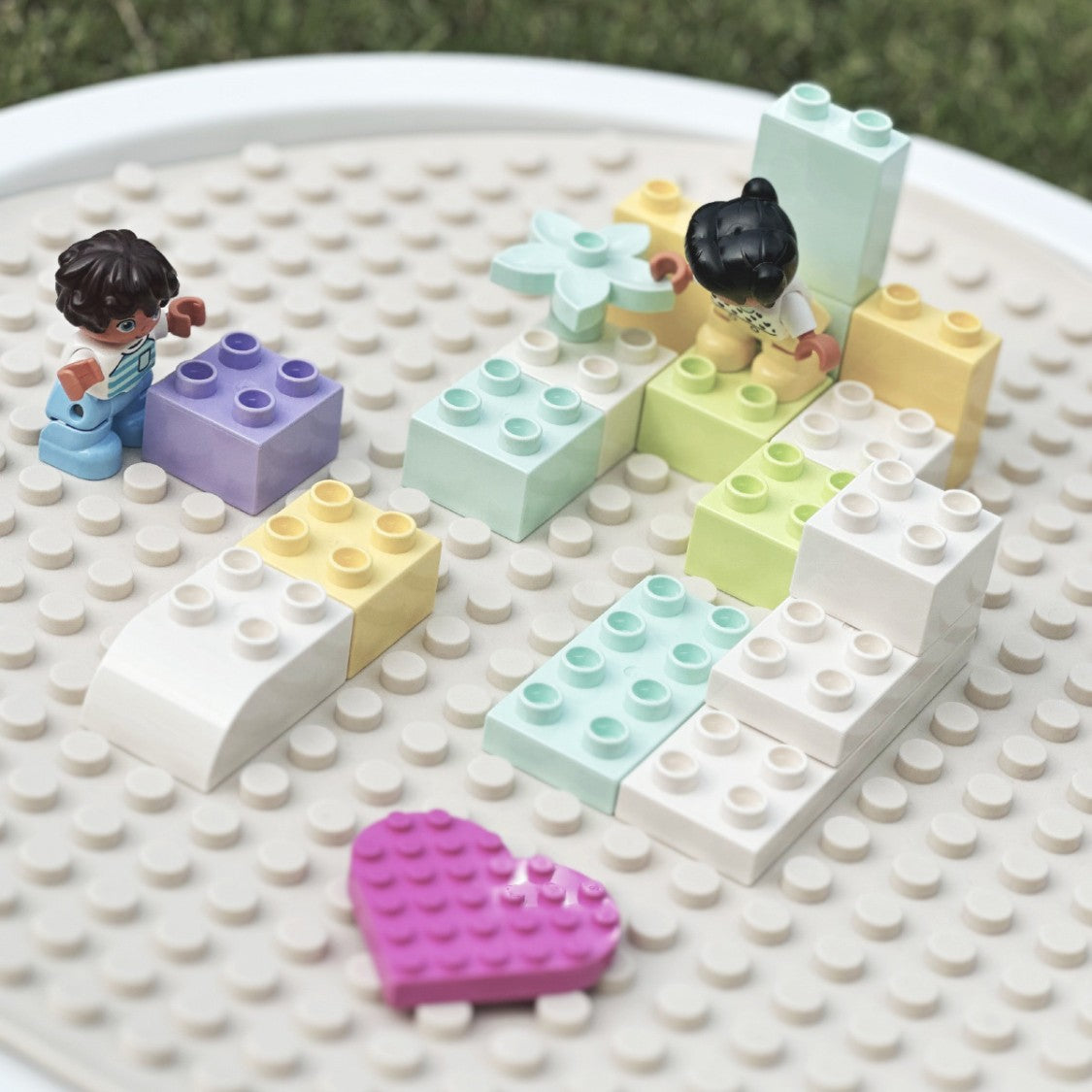 Sensory Tray Lego Food grade Silicone Base Dual Side