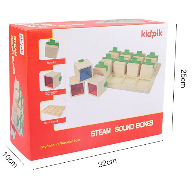 Wooden sound sensory blocks to develop auditory sensitivity