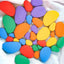 Shapes Puzzle. Stacking Colour Flat Pebbles. Educational Toy