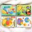 Shapes Puzzle. Stacking Colour Flat Pebbles. Educational Toy