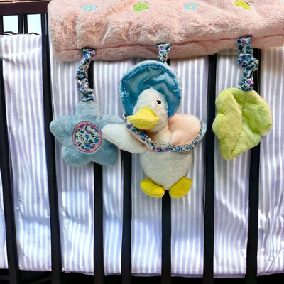 Crib Stroller Bed Rattle Hanging Mother goose Toy.