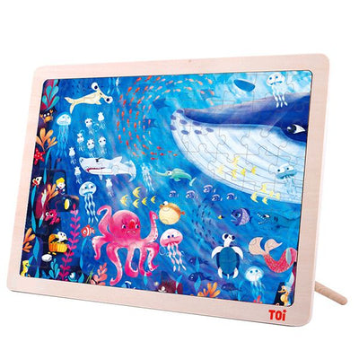 TOI Ocean 100pc Wooden Jigsaw Puzzle With Display Tray