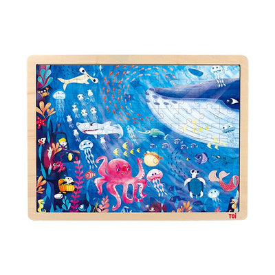 TOI Ocean 100pc Wooden Jigsaw Puzzle With Display Tray