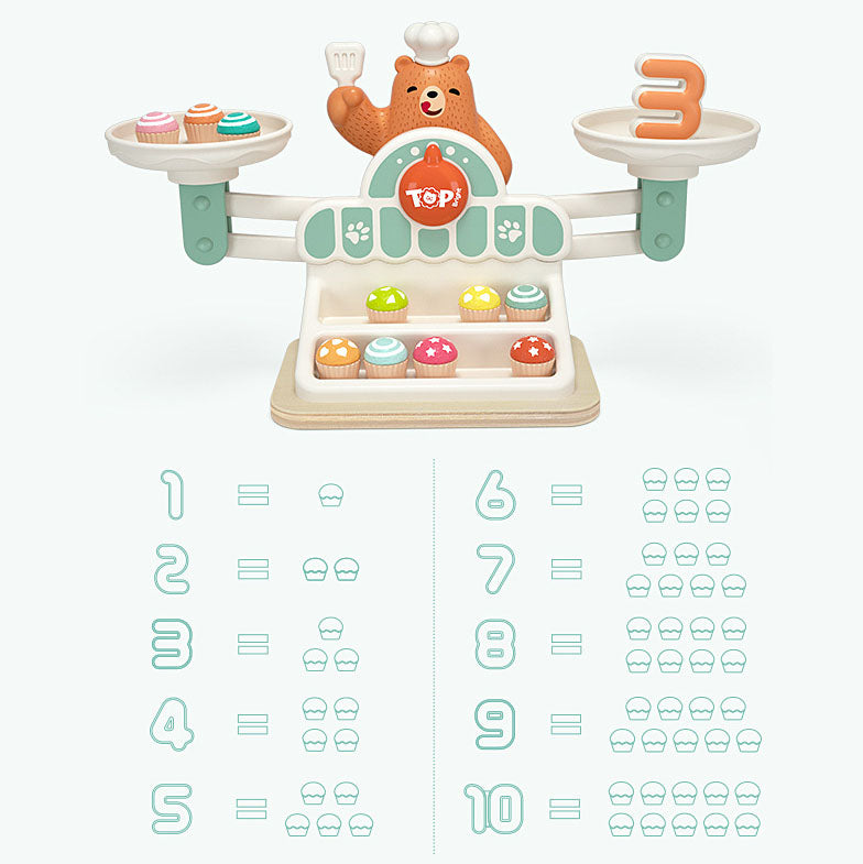 Montessori Bear Weighing Scale Math & Logic Educational Toy
