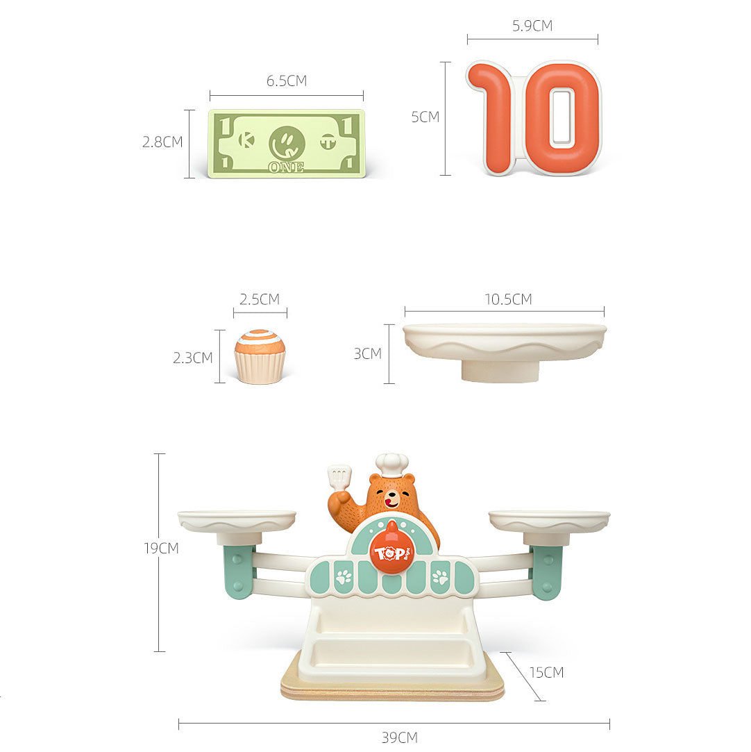 Montessori Bear Weighing Scale Math & Logic Educational Toy