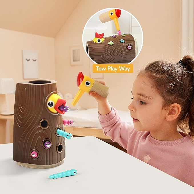 Topbright woodpecker magnetic worm Montessori Inspired Toy