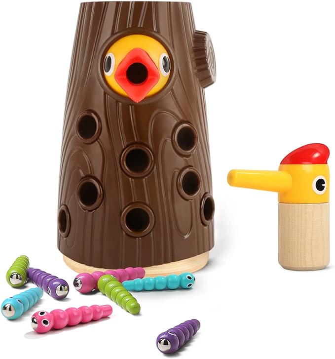 Topbright woodpecker magnetic worm Montessori Inspired Toy