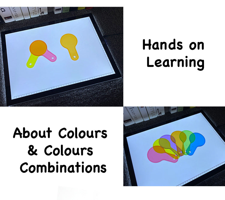 Translucent Colour Pads Montessori Learning about Colour