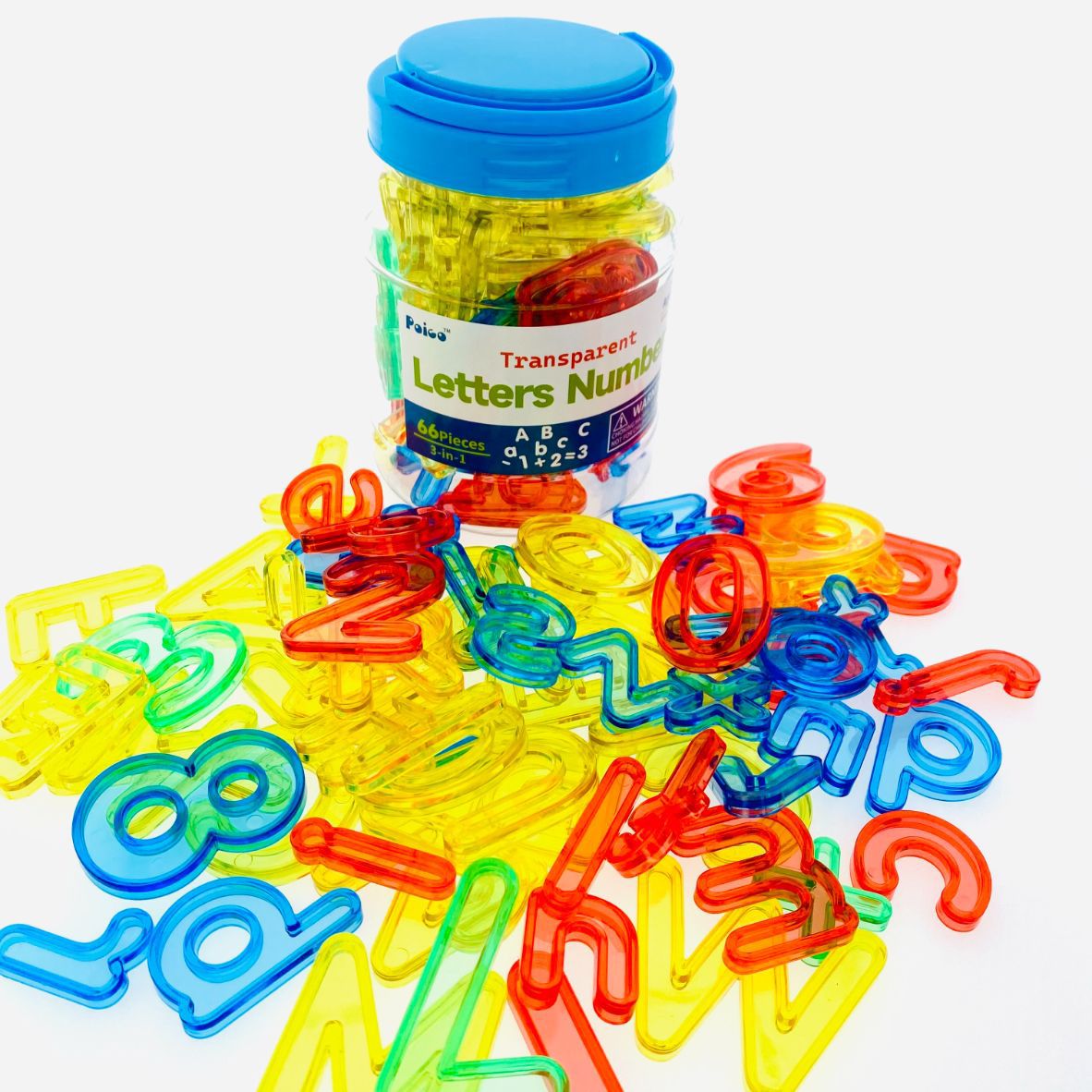 Translucent see through letters and numbers. Early Learning – Happi Bebe