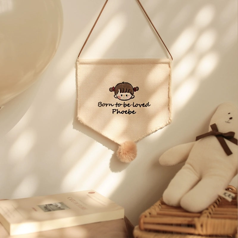 Customised Children Room Decoration Wall Birthday Banner Tapestry