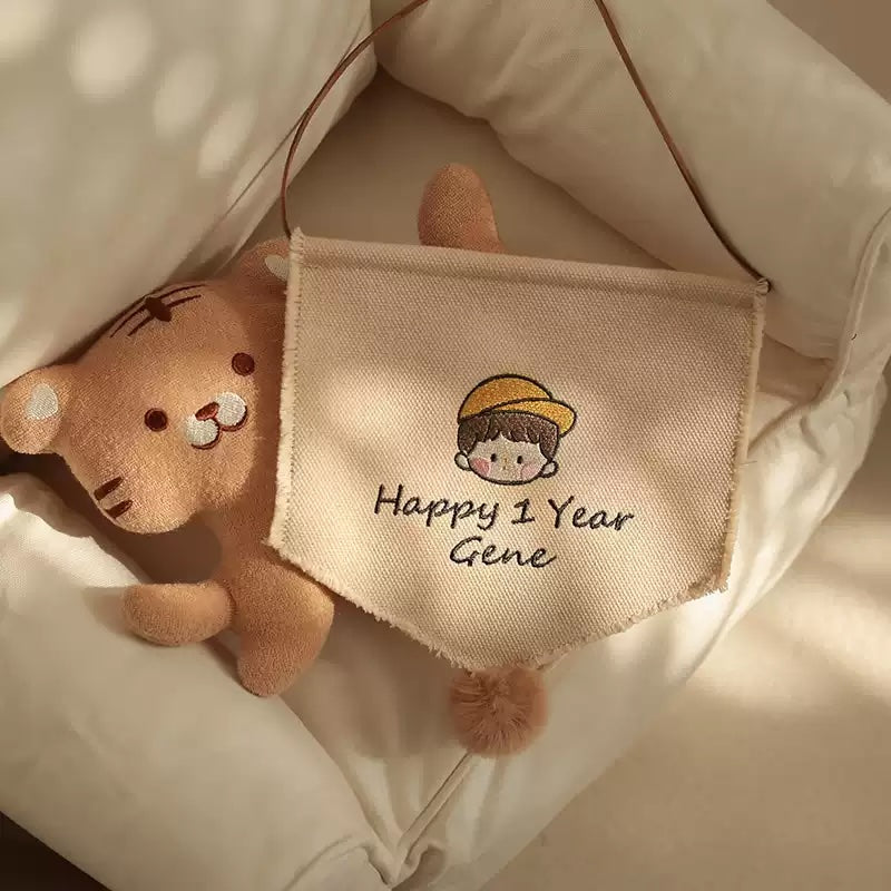 Customised Children Room Decoration Wall Birthday Banner Tapestry