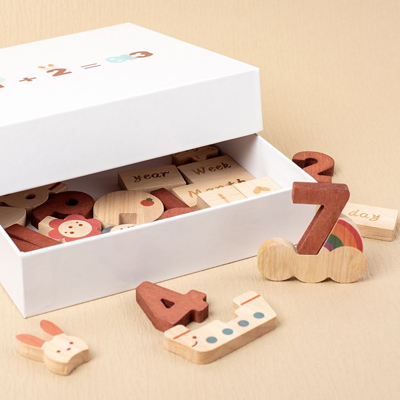 Wooden Alphabet Letters Number Blocks. Hands on creative learning