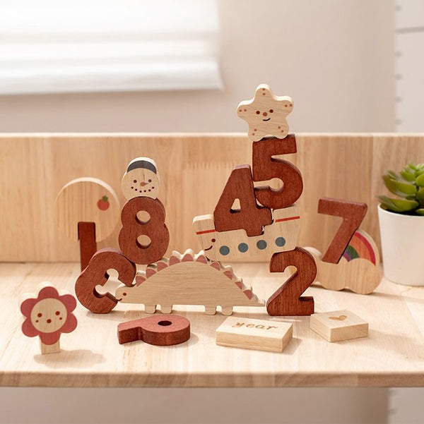 Wooden Alphabet, Letters Number Blocks. Hands on earning – Happi Bebe