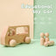 Wooden Cars with 4 counting counters Montessori inspired Toy