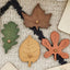Wooden Knob Leaf Puzzle Montessori Early Learning STEM toy