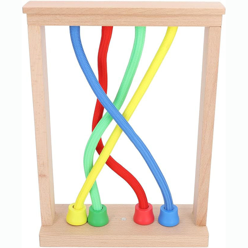 Wooden Knotting Logic Thinking Skill Family Bonding Game