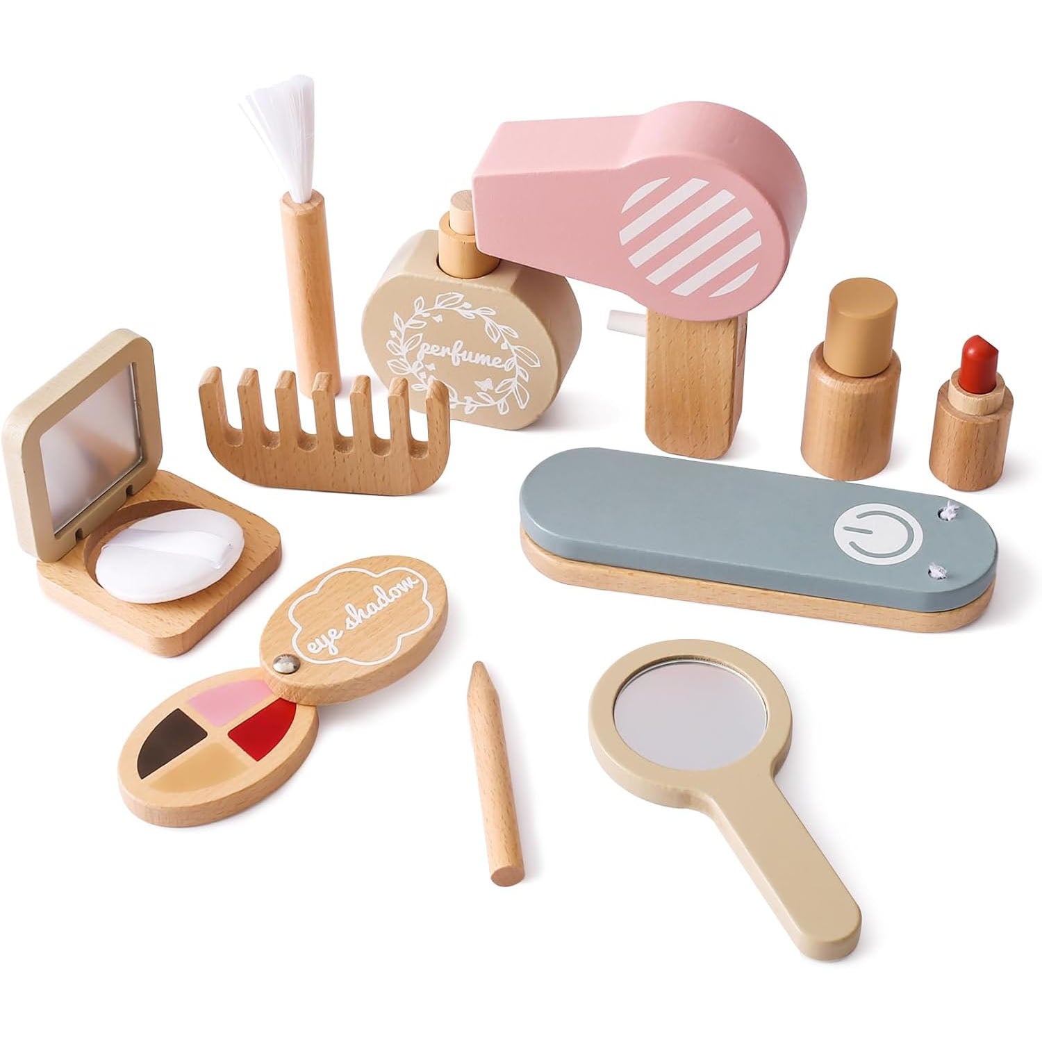 Wooden Make Up Pretend Play Set Perfect Gift Set for Girls