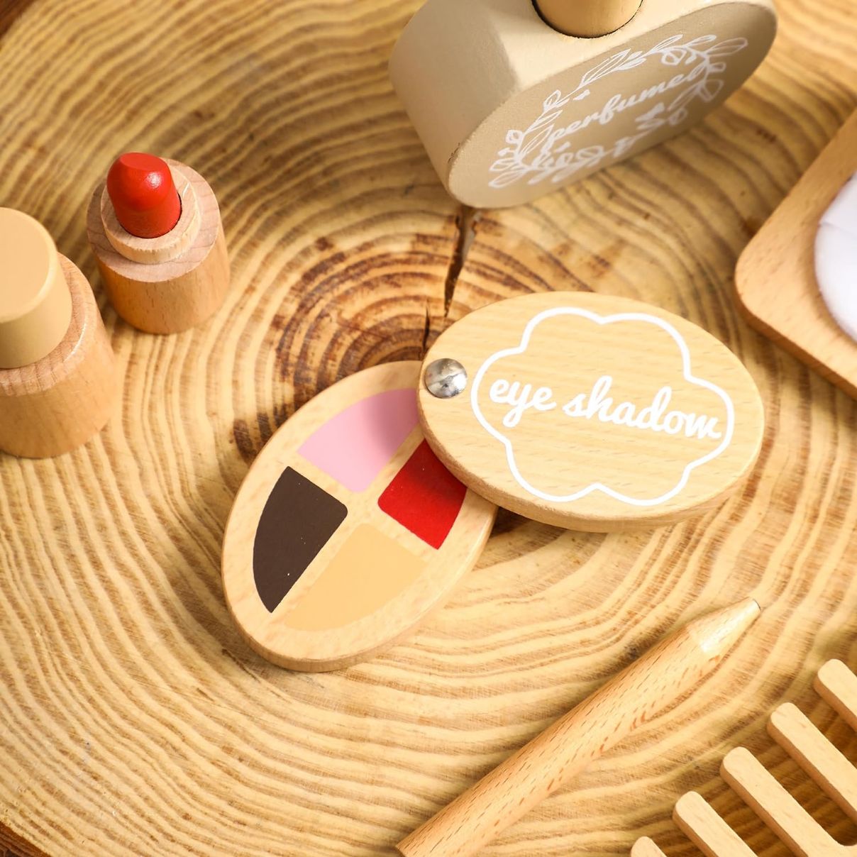 Wooden Make Up Pretend Play Set Perfect Gift Set for Girls