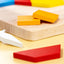 Wooden Mirror Shapes Cognition Collage Building Puzzle Game