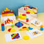 Wooden Mirror Shapes Cognition Collage Building Puzzle Game