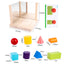 Wooden Mirror Shapes Cognition Collage Building Puzzle Game