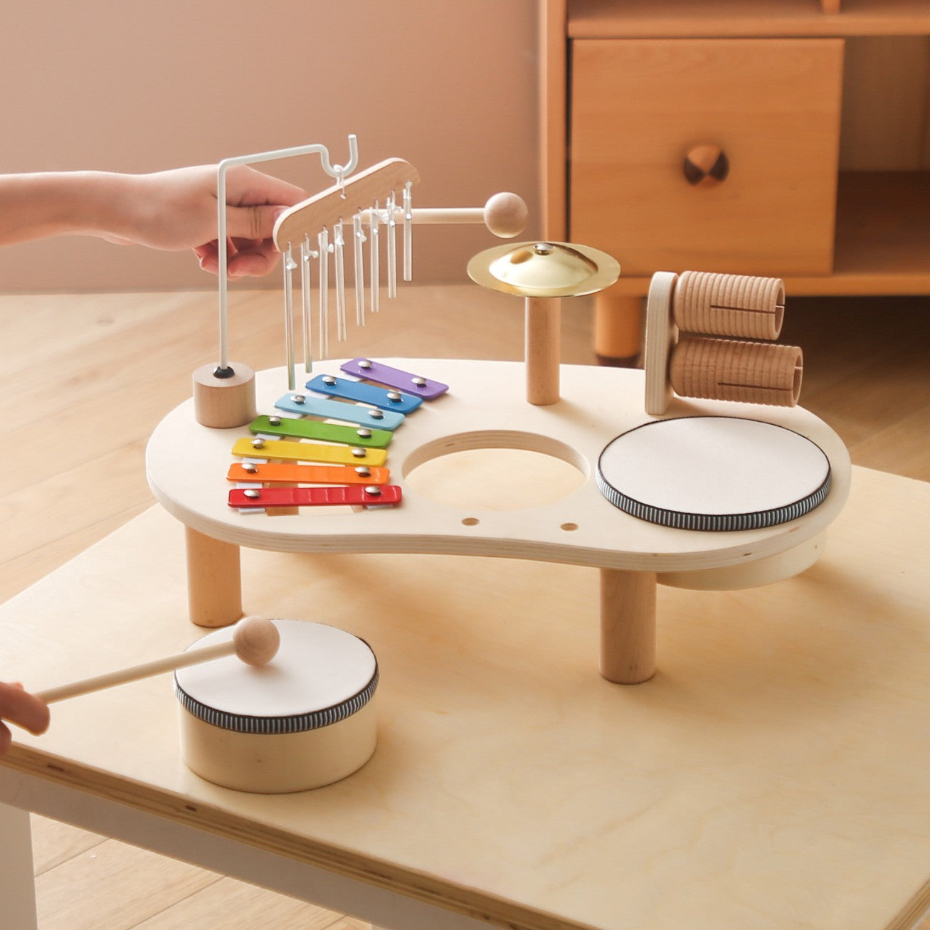 Wooden Musical Table Set Montessori Inspired Birthday Gift – Happi Bebe