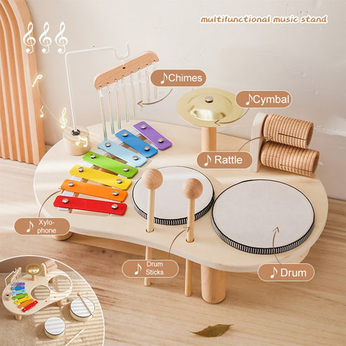 Wooden Musical Table Set Montessori Inspired Birthday Gift – Happi Bebe