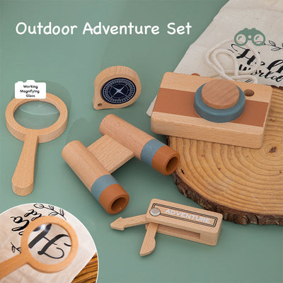 Wooden Outdoor Adventure Set Pretend Play Simulation Toy