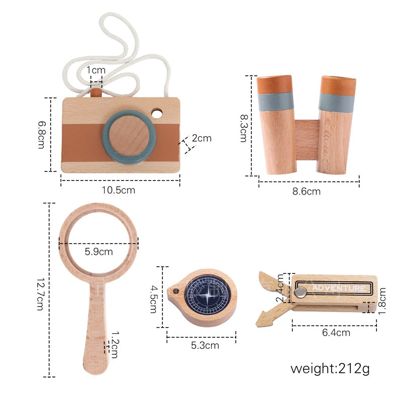 Wooden Outdoor Adventure Set Pretend Play Simulation Toy